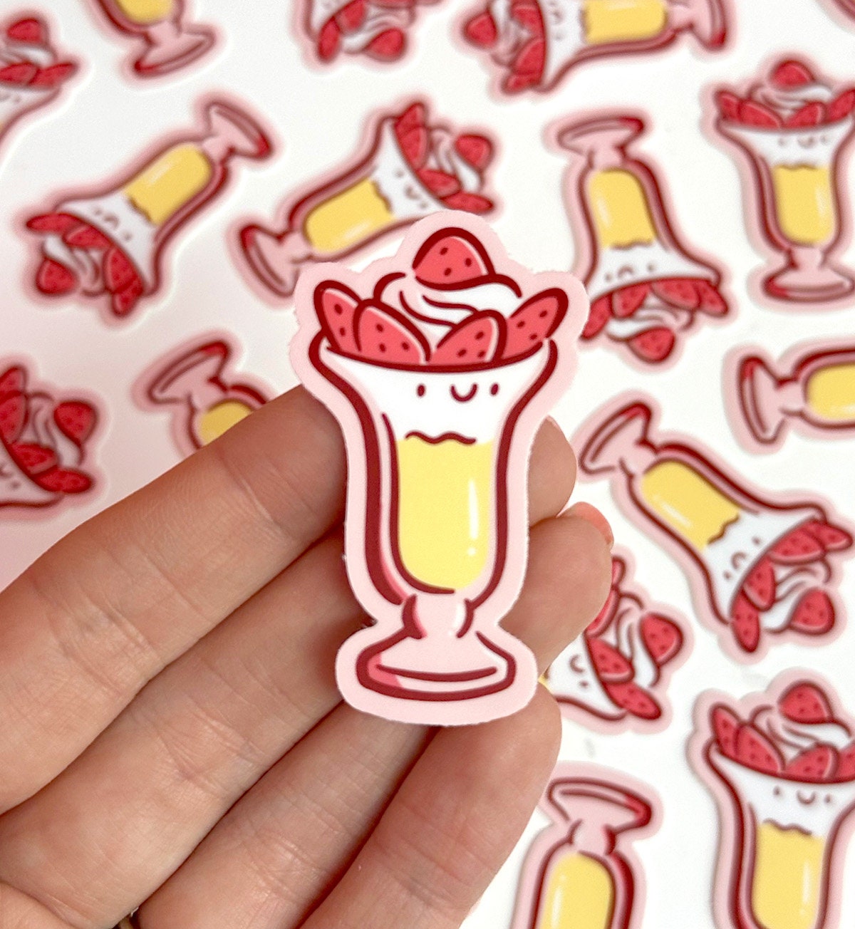 Strawberry Parfait Mini Sticker