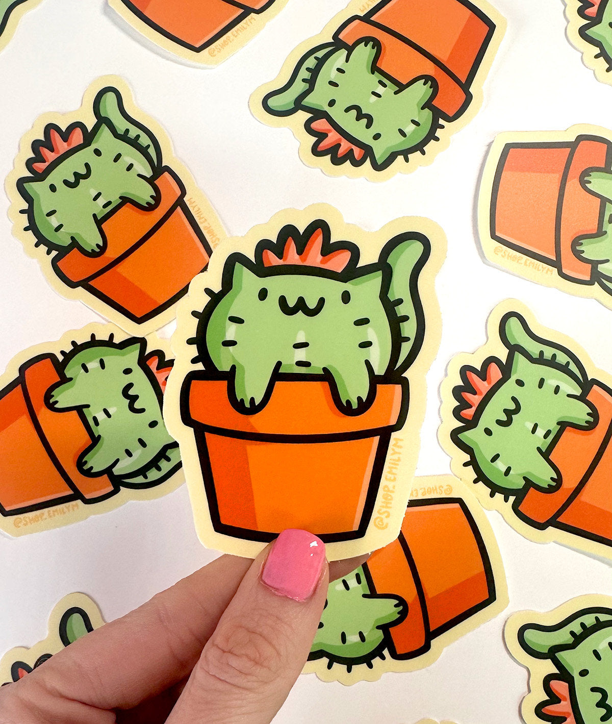 Cactus Cat Sticker