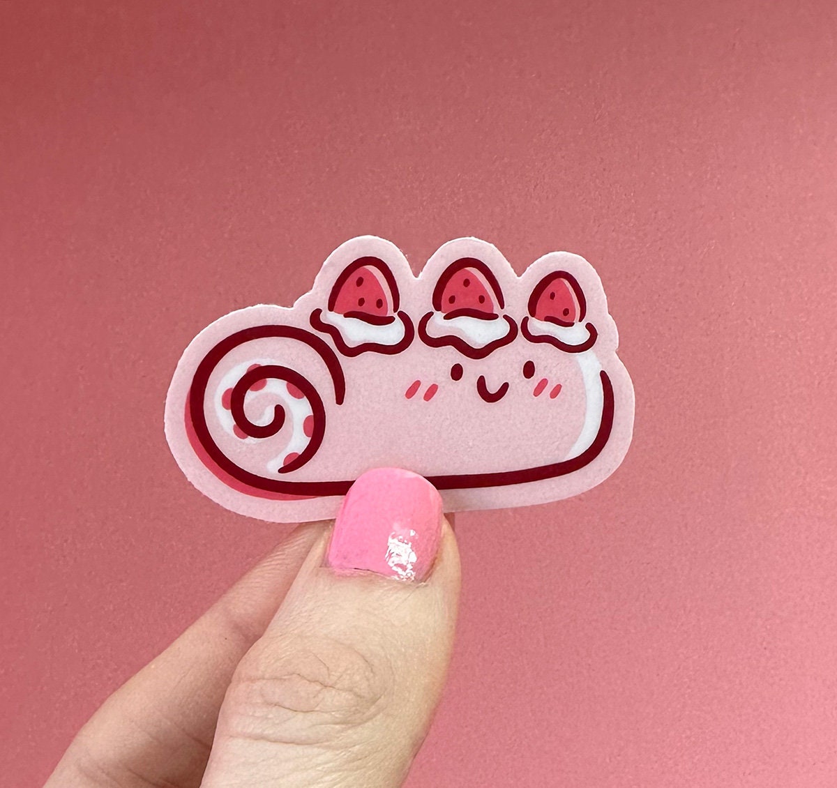 Strawberry Roll Mini Sticker