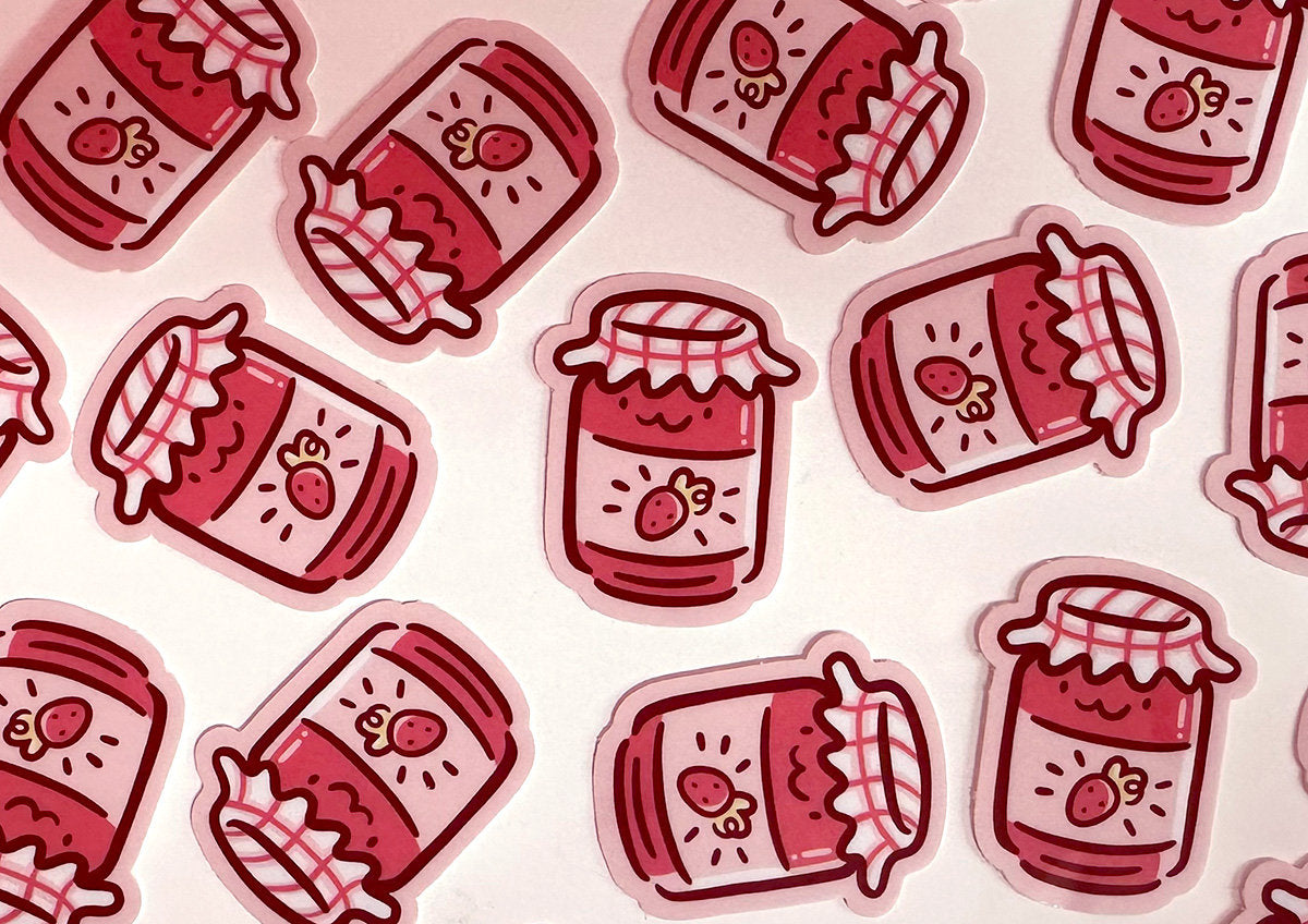 Strawberry Jam Mini Sticker