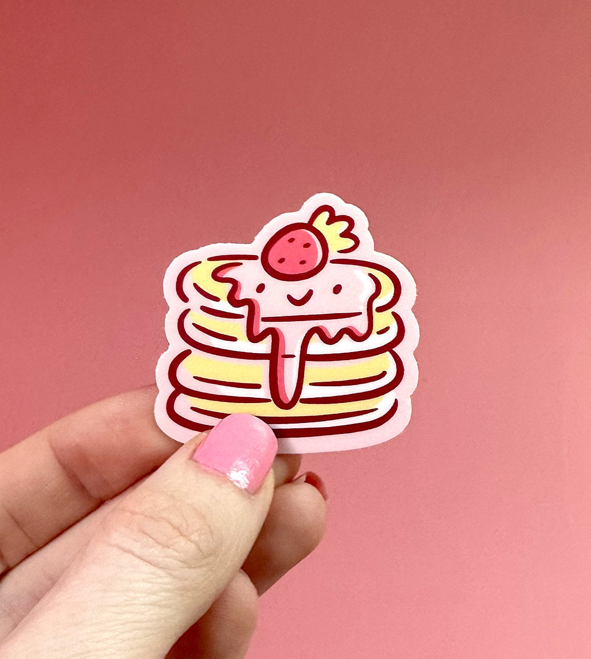 Strawberry Pancakes Mini Sticker