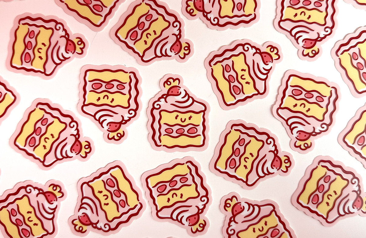 Strawberry Cake Mini Sticker