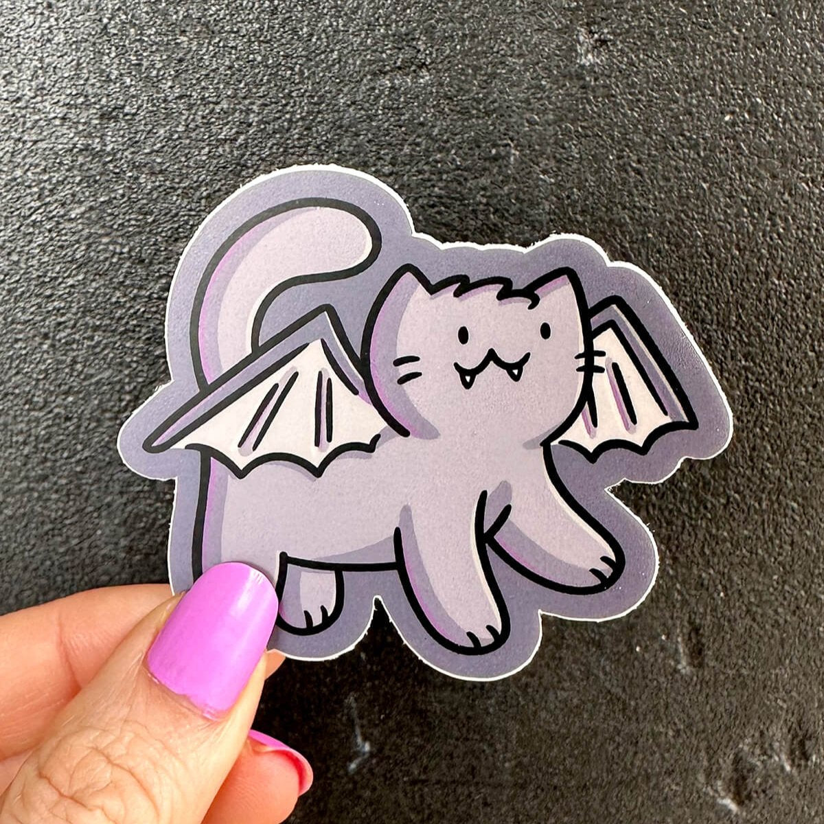 Bat Cat Sticker