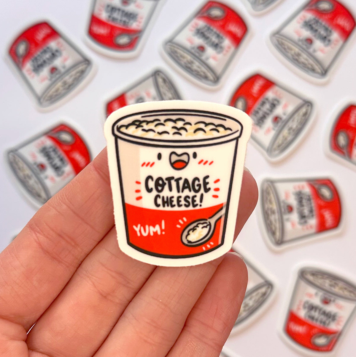 Cottage Cheese Mini Sticker