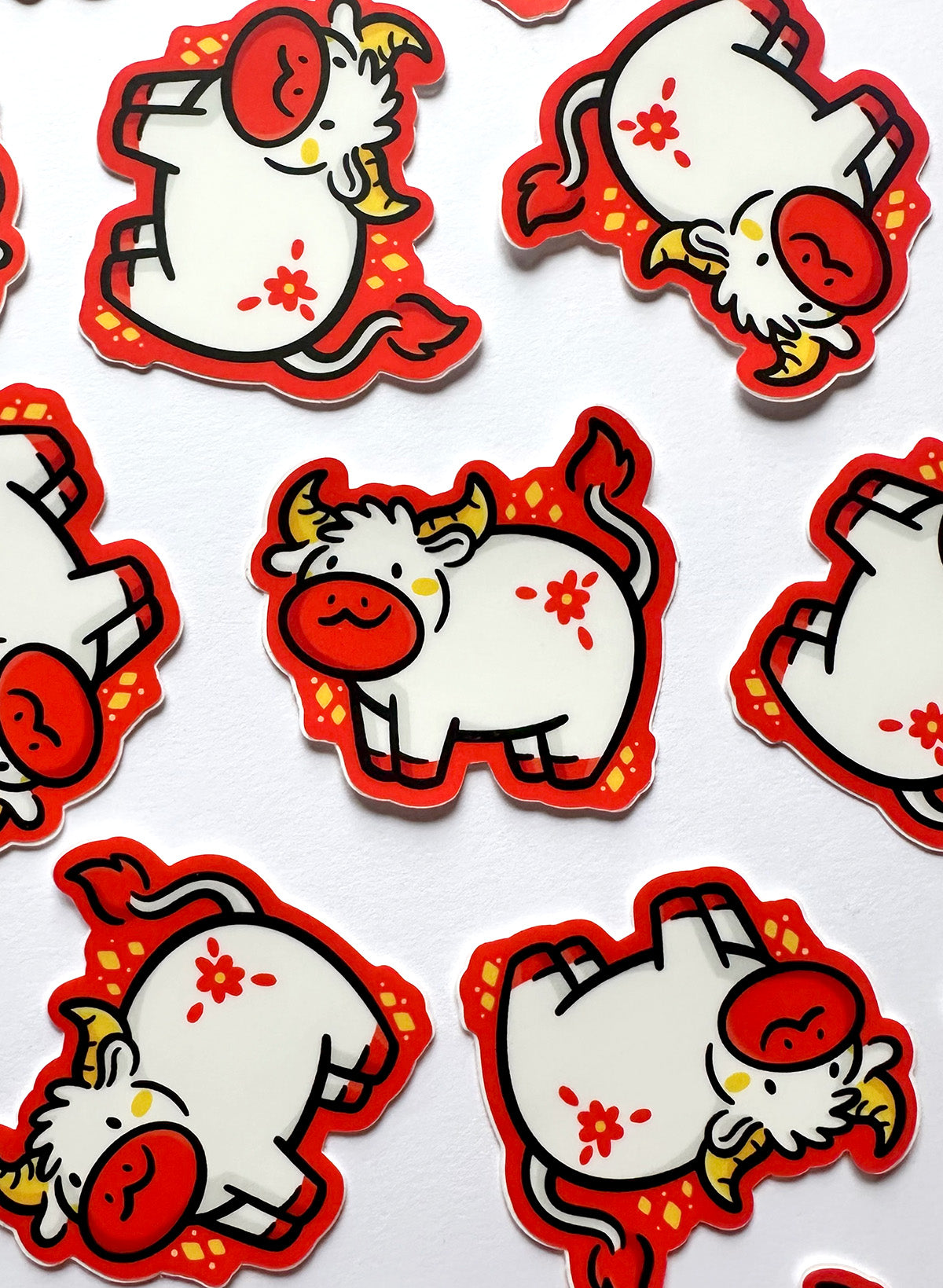 Ox Zodiac Mini Sticker