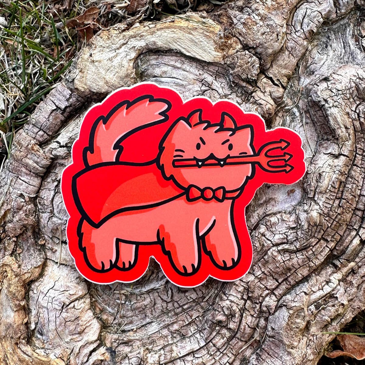 Devil Cat Sticker