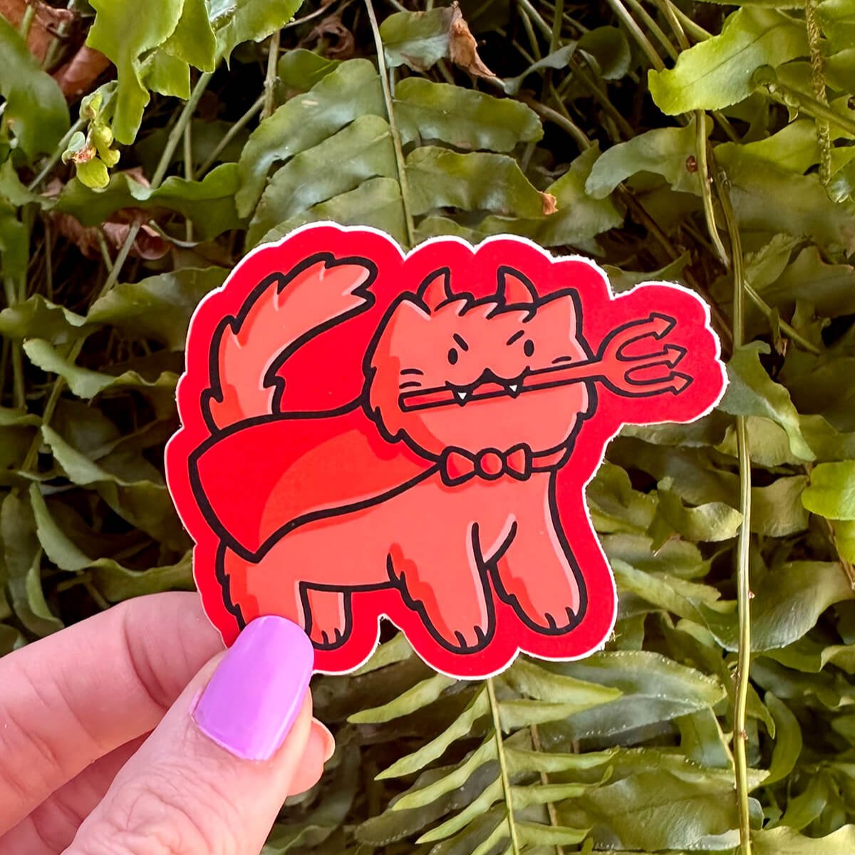 Devil Cat Sticker