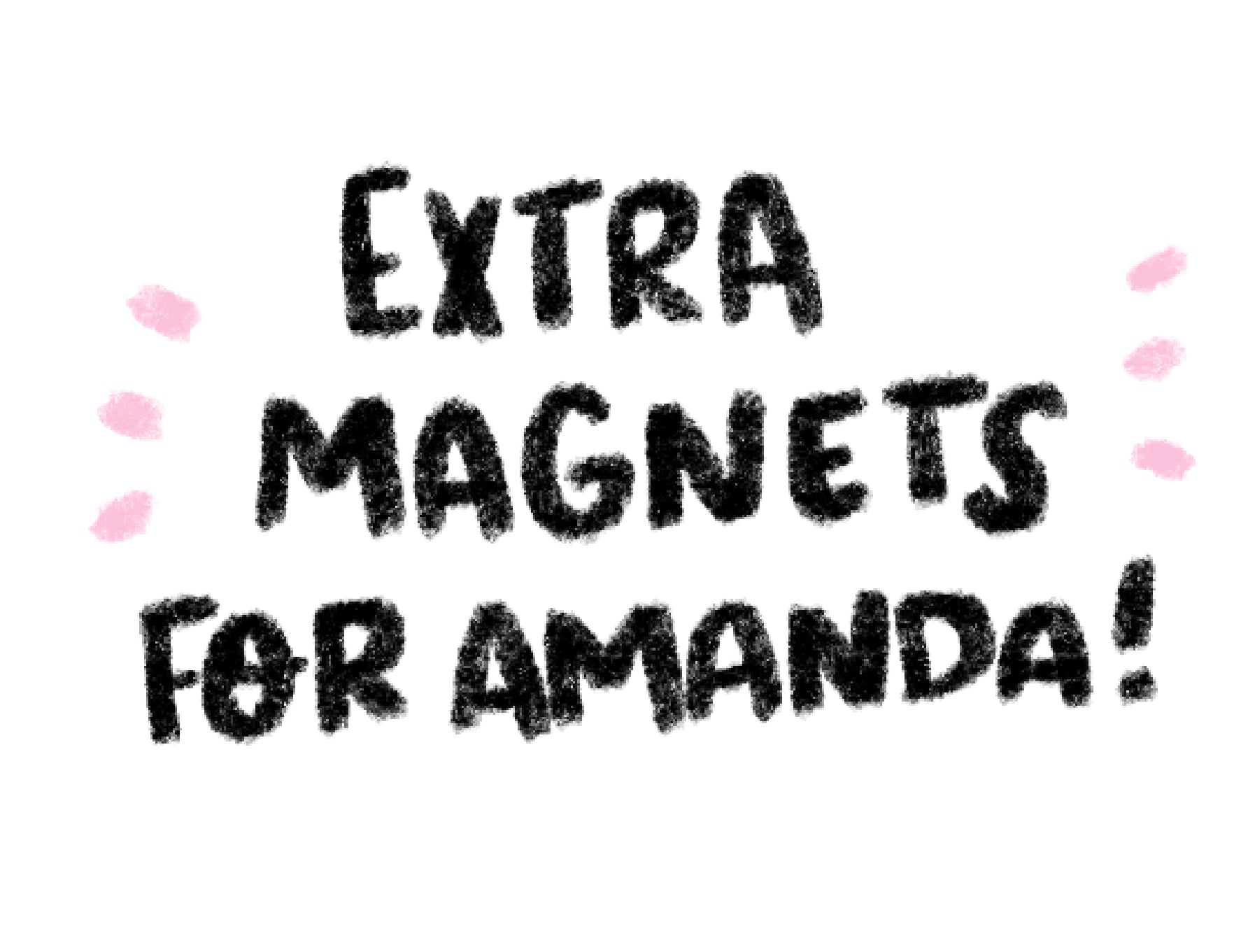 Custom Pet Portrait - Extra Magnets for Amanda!