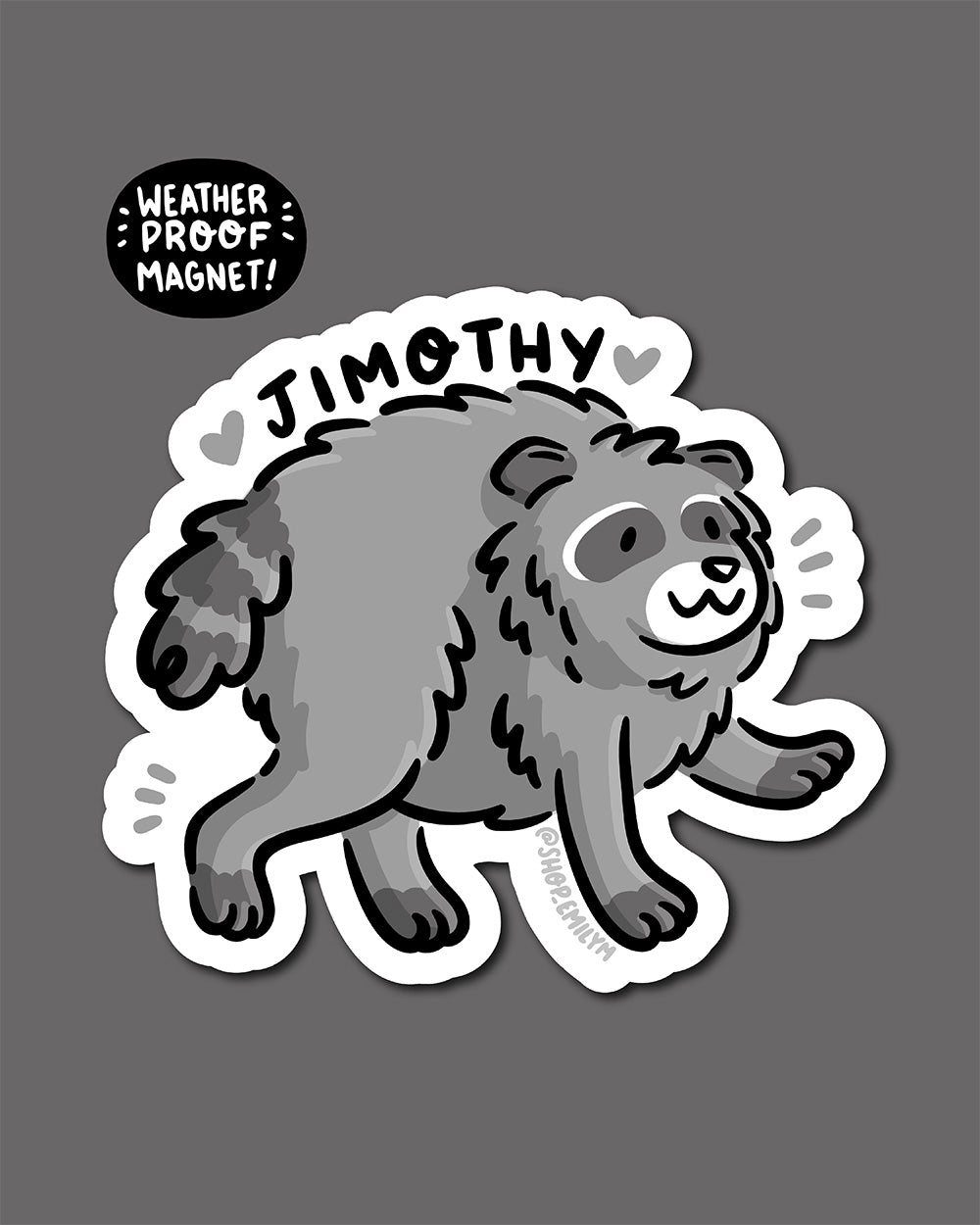 Jimothy the Raccoon Magnet