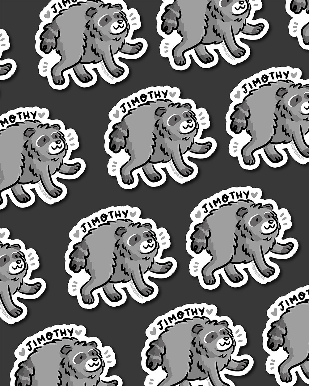 Jimothy the Raccoon Sticker