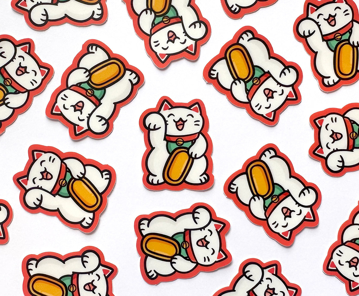 Lucky Cat Mini Sticker