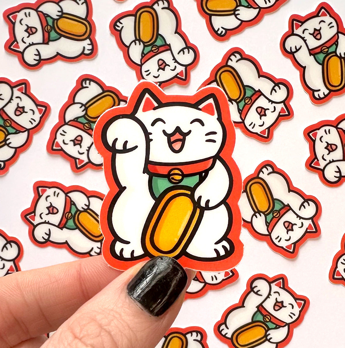 Lucky Cat Mini Sticker