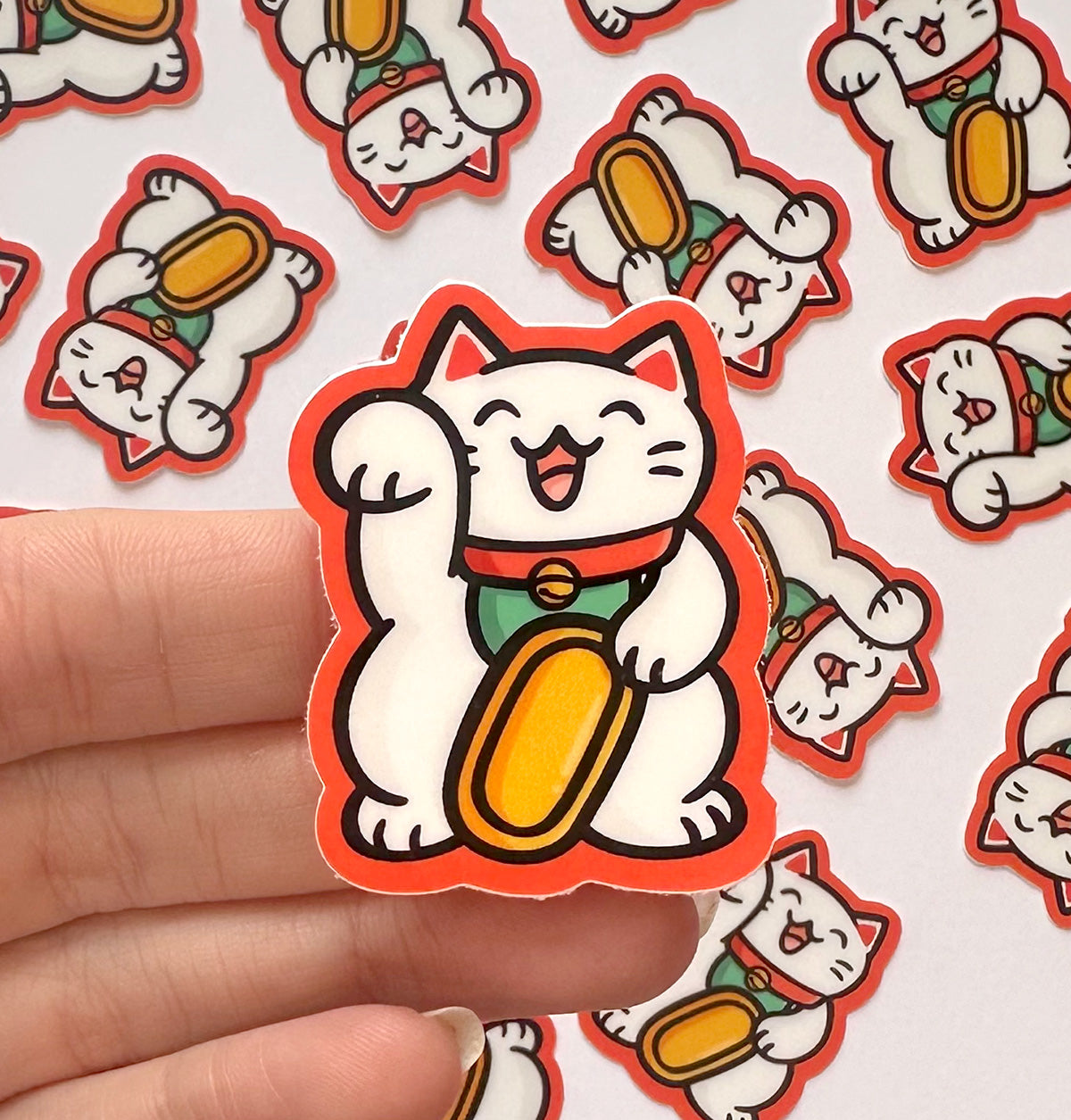 Lucky Cat Mini Sticker