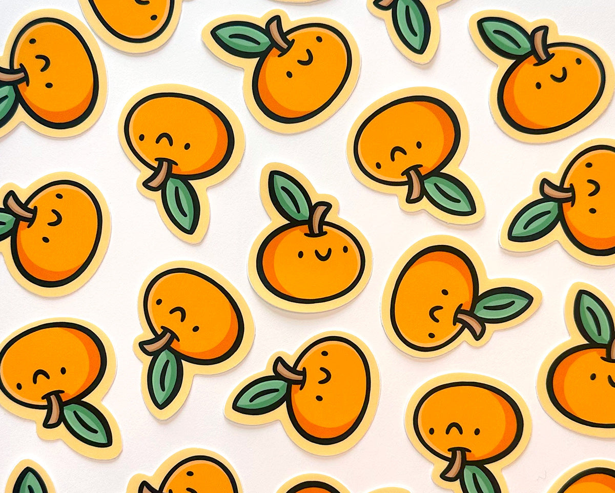 Orange Mini Sticker