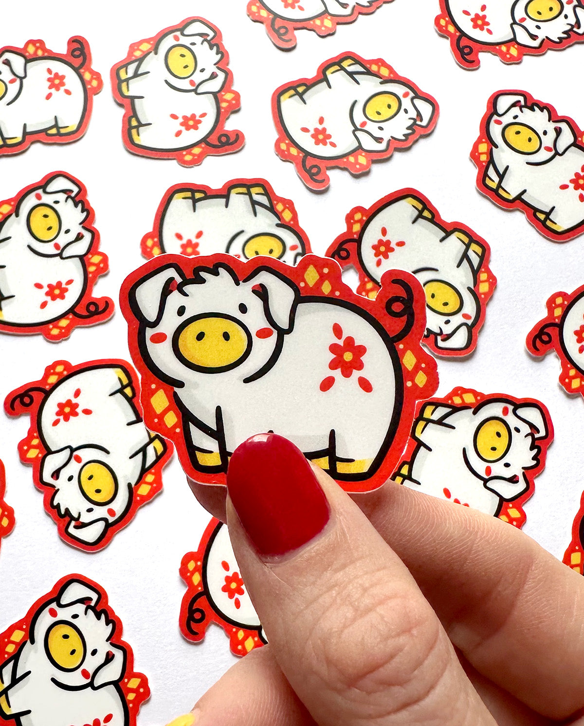 Pig Zodiac Mini Sticker