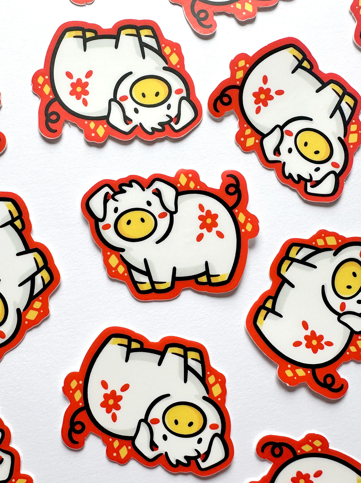 Pig Zodiac Mini Sticker