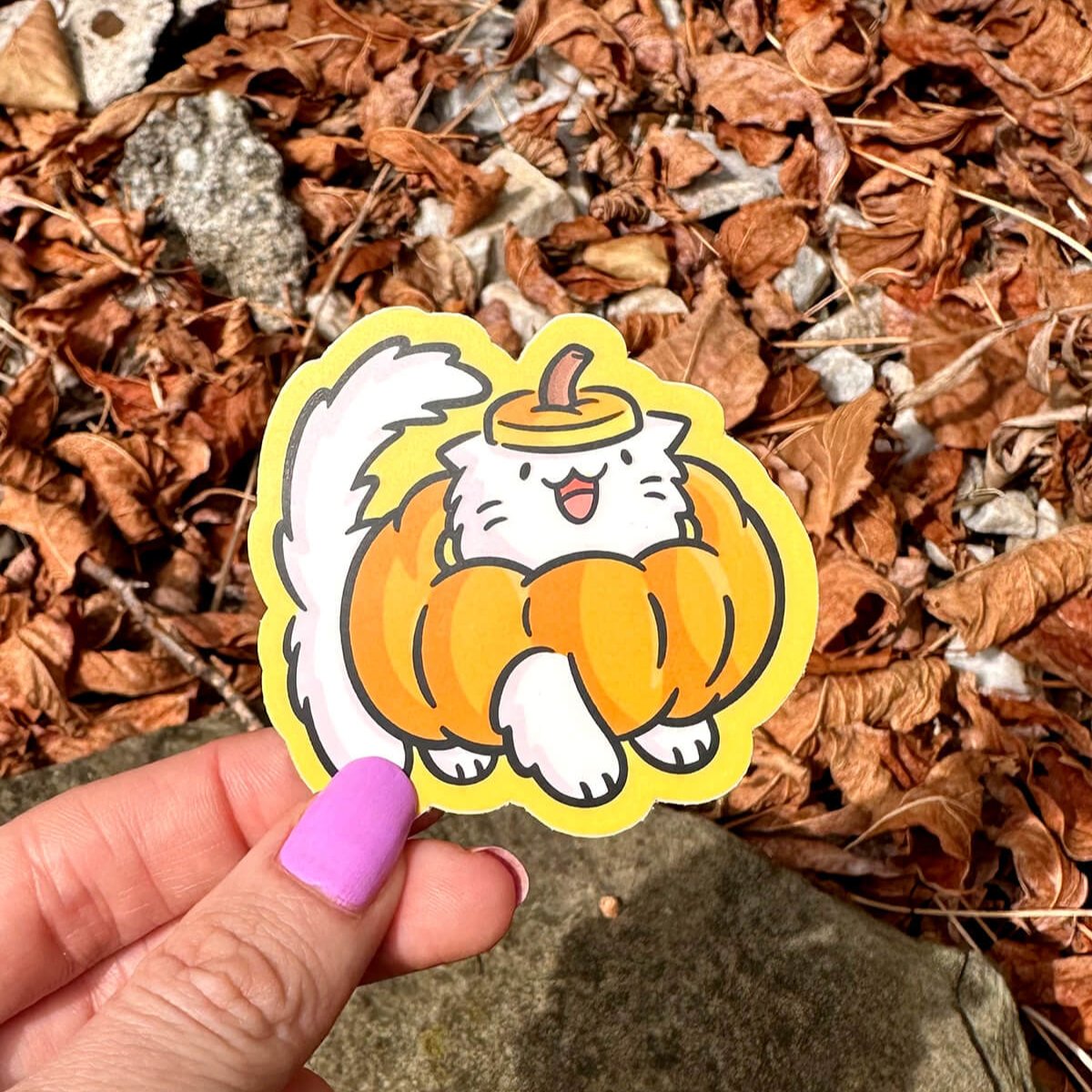 Pumpkin Cat Sticker