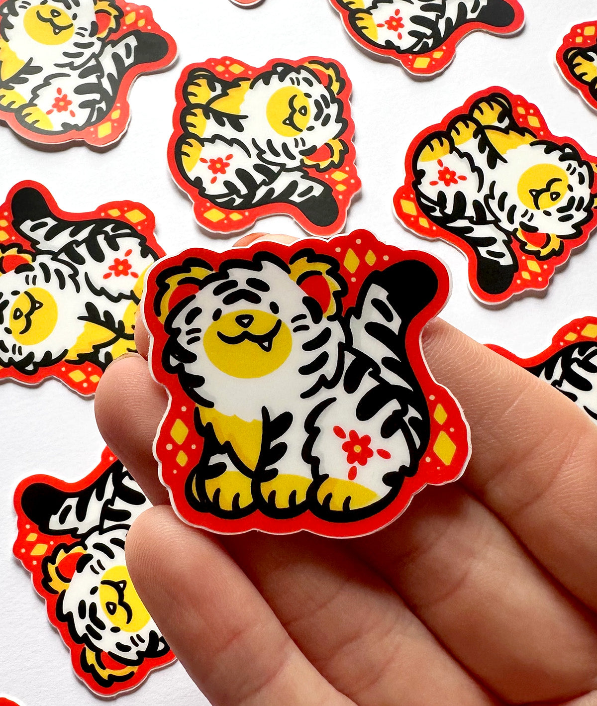 Tiger Zodiac Mini Sticker