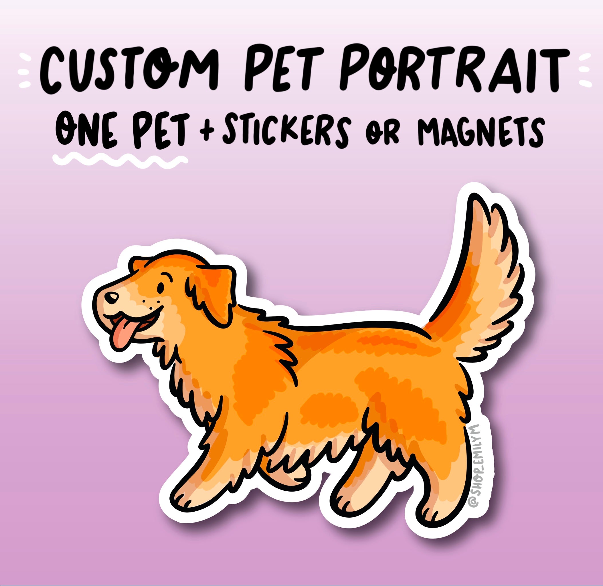 Custom Pet Portrait - ONE PET