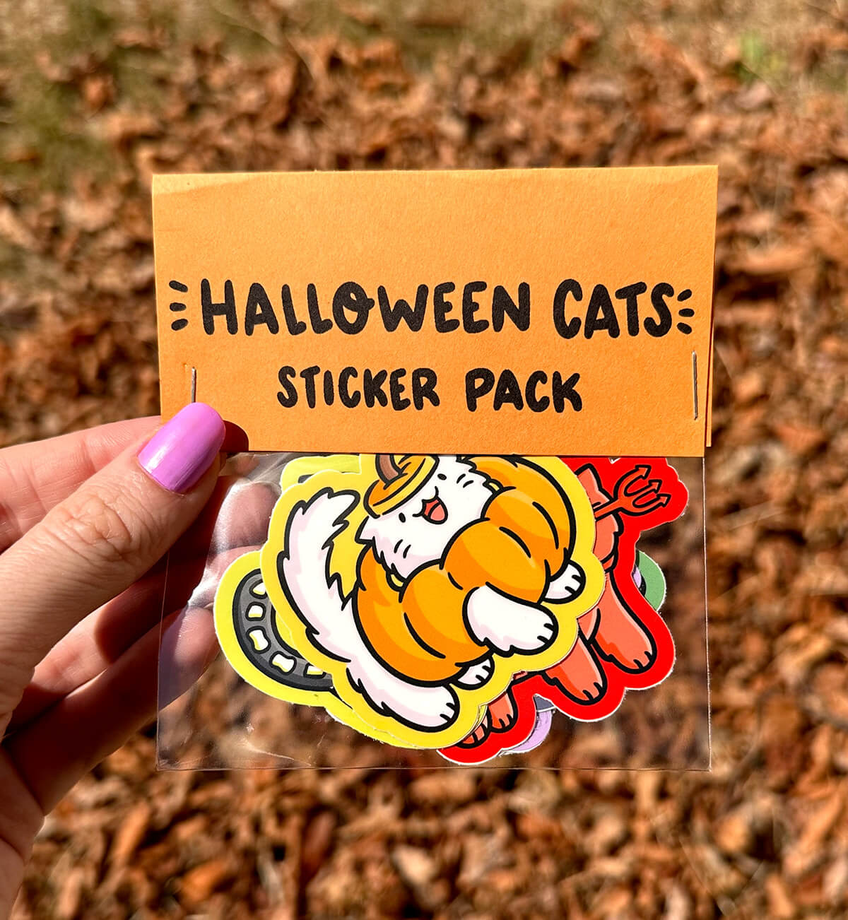 Halloween Cats Sticker Pack