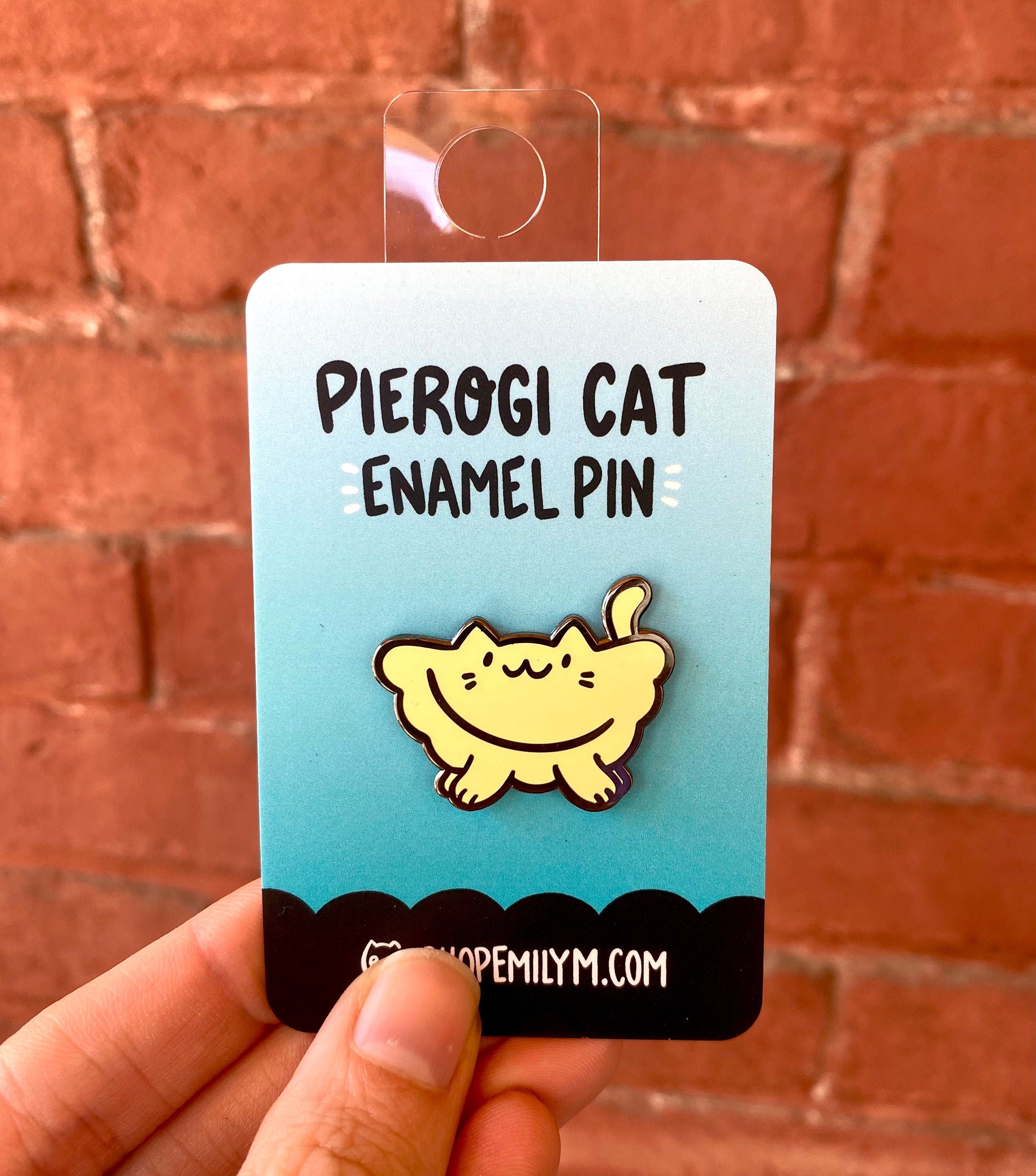 Pierogi Cat Enamel Pin