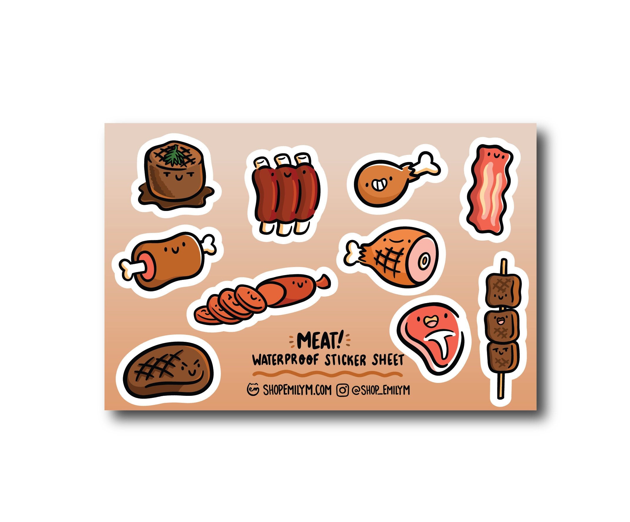 Meat Sticker Sheet