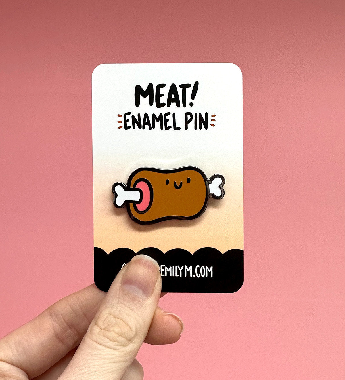 Meat Enamel Pin