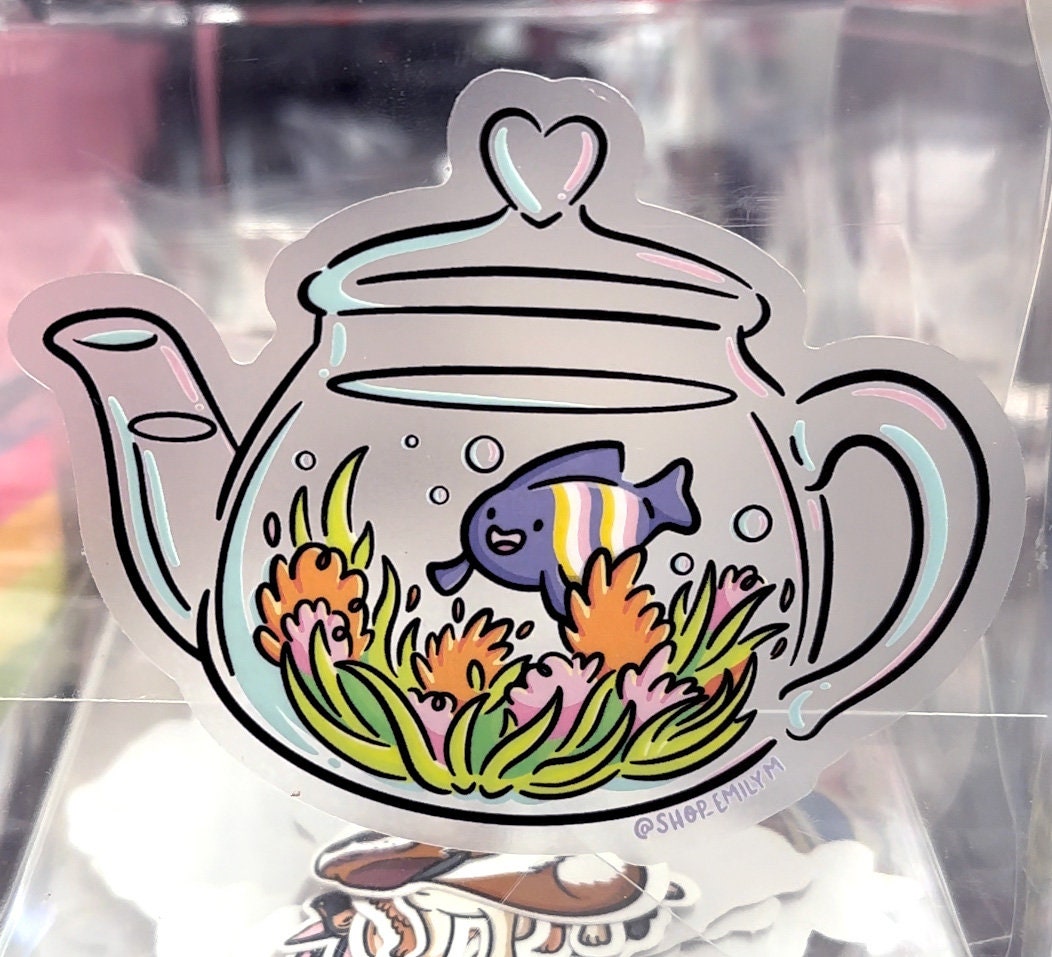 Teapot Sticker (Clear)