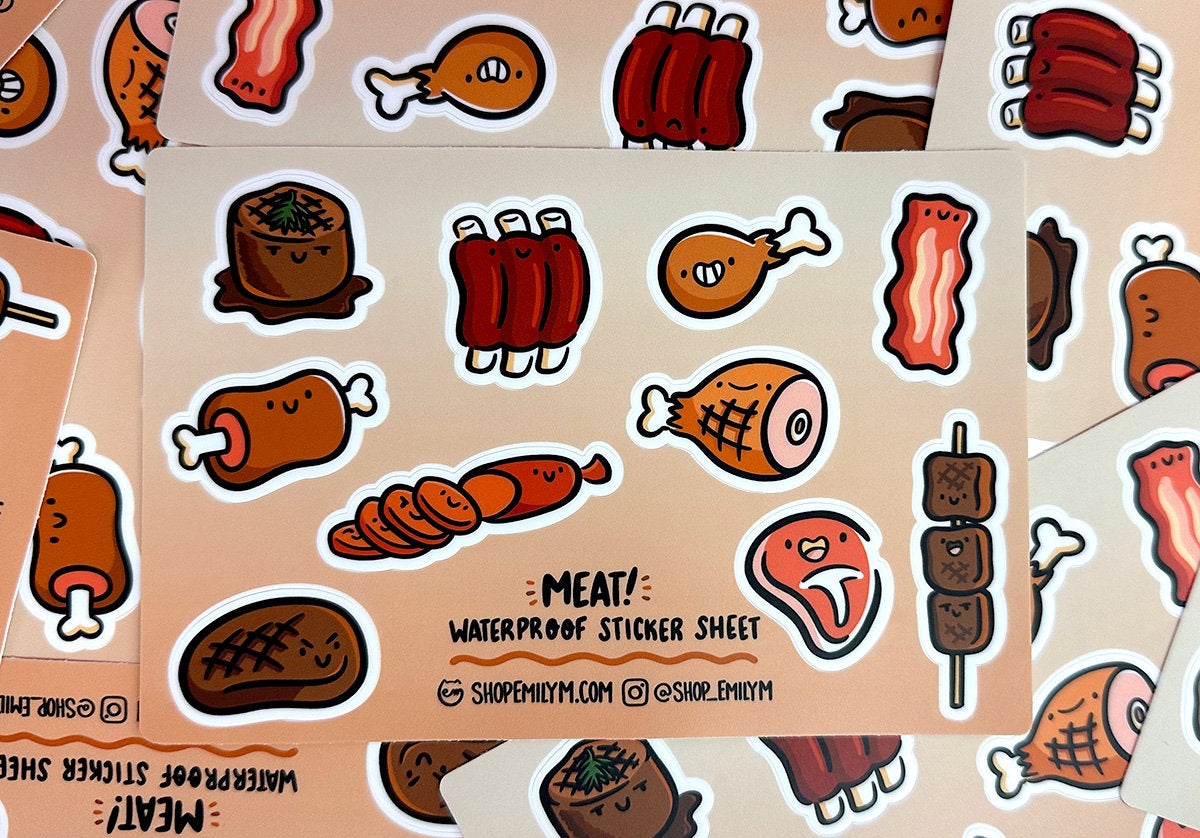 Meat Sticker Sheet