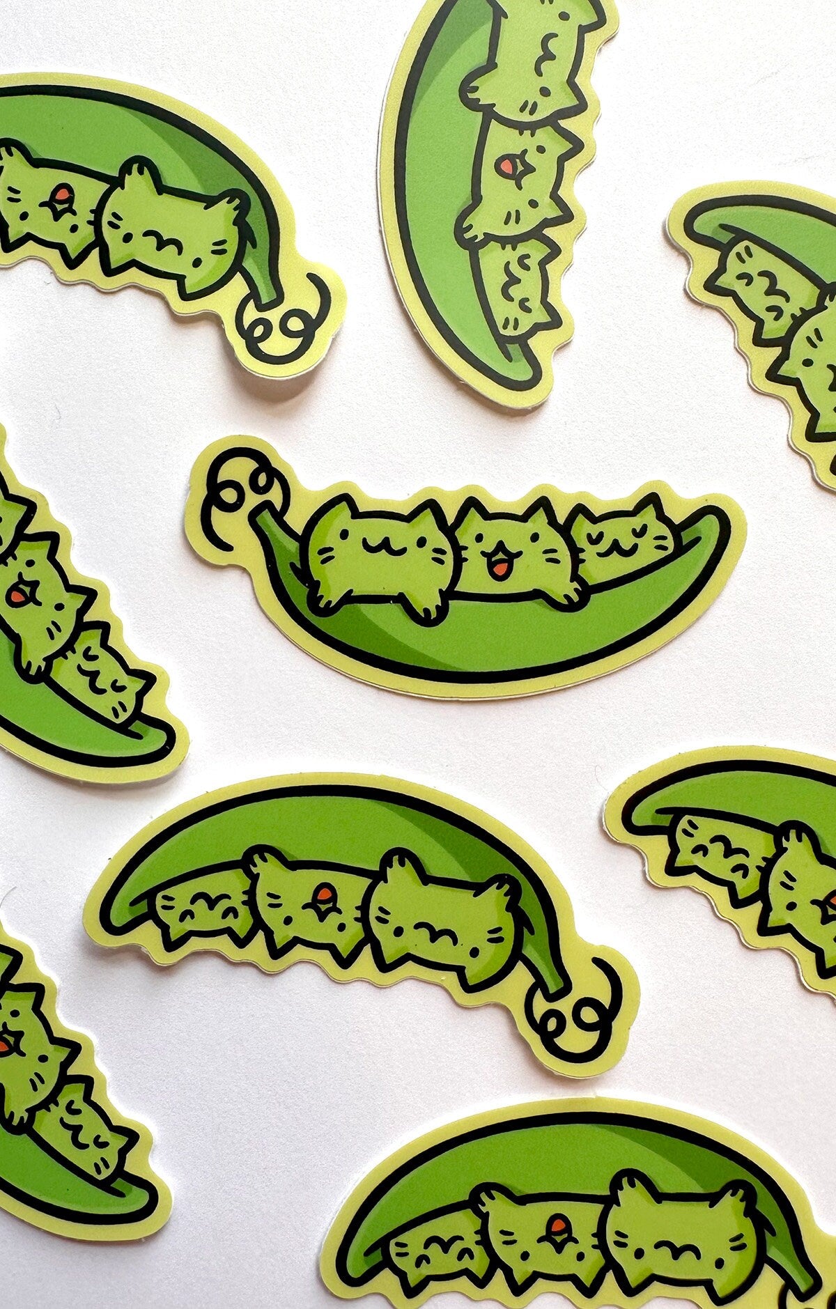 Peas Cat Mini Sticker