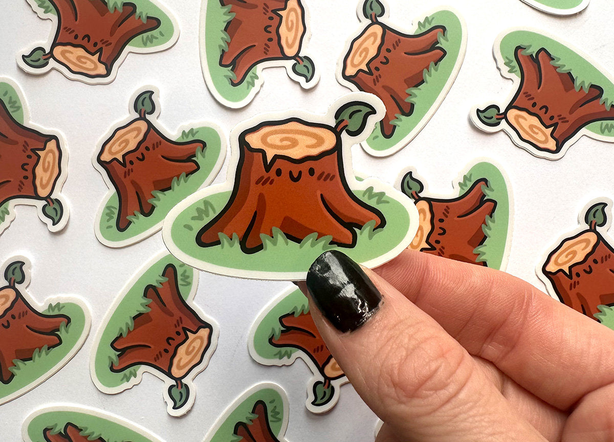 Tree Stump Mini Sticker