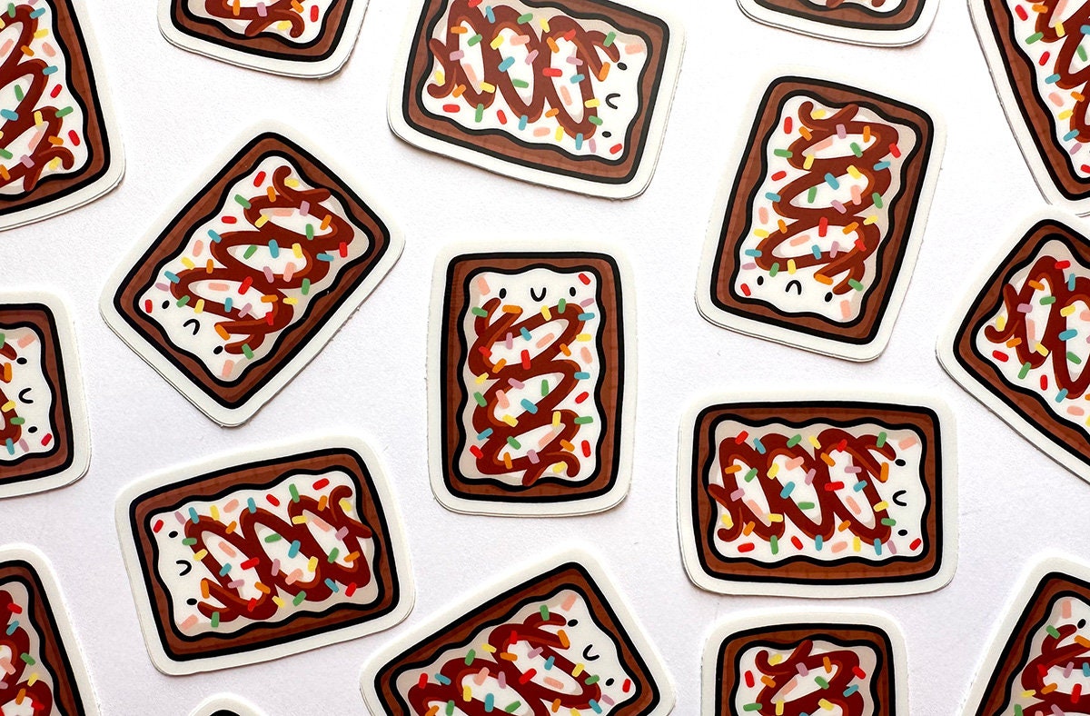 Toaster Pastry Mini Sticker (Hot Fudge Sundae)