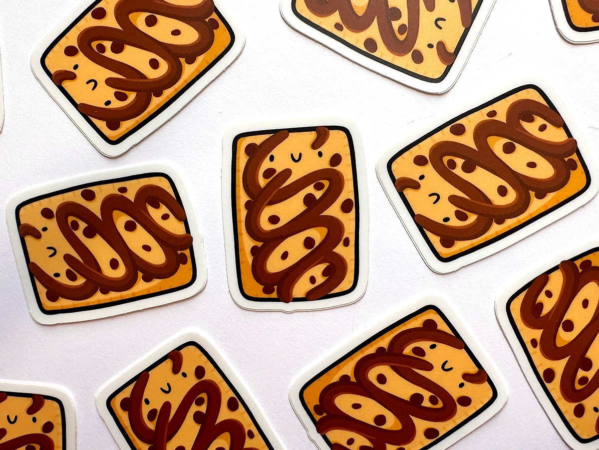 Toaster Pastry Mini Sticker (Chocolate Chip)