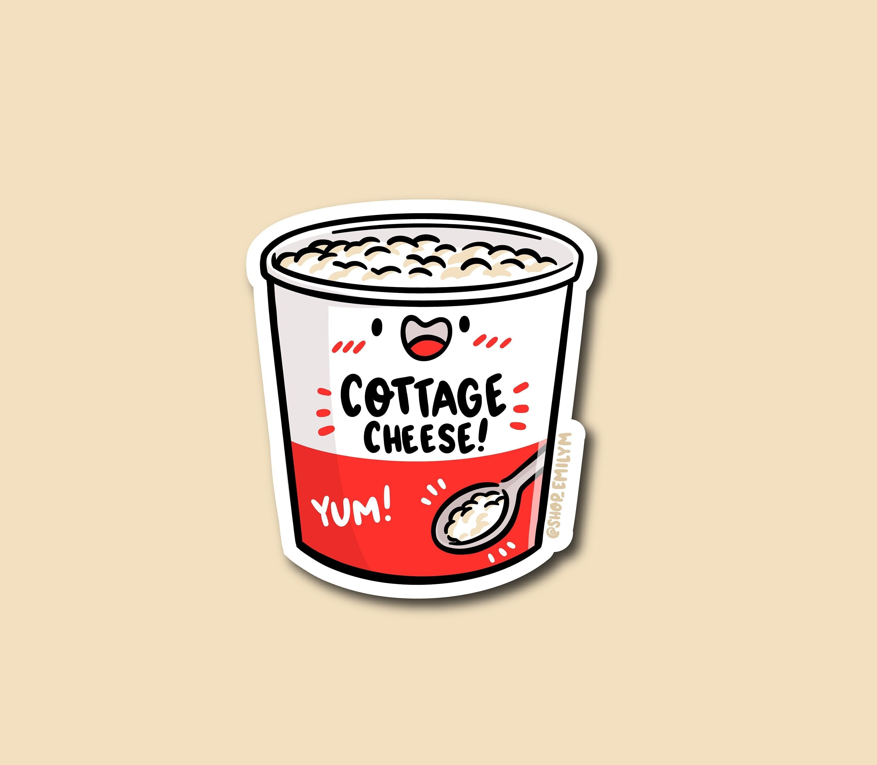 Cottage Cheese Sticker