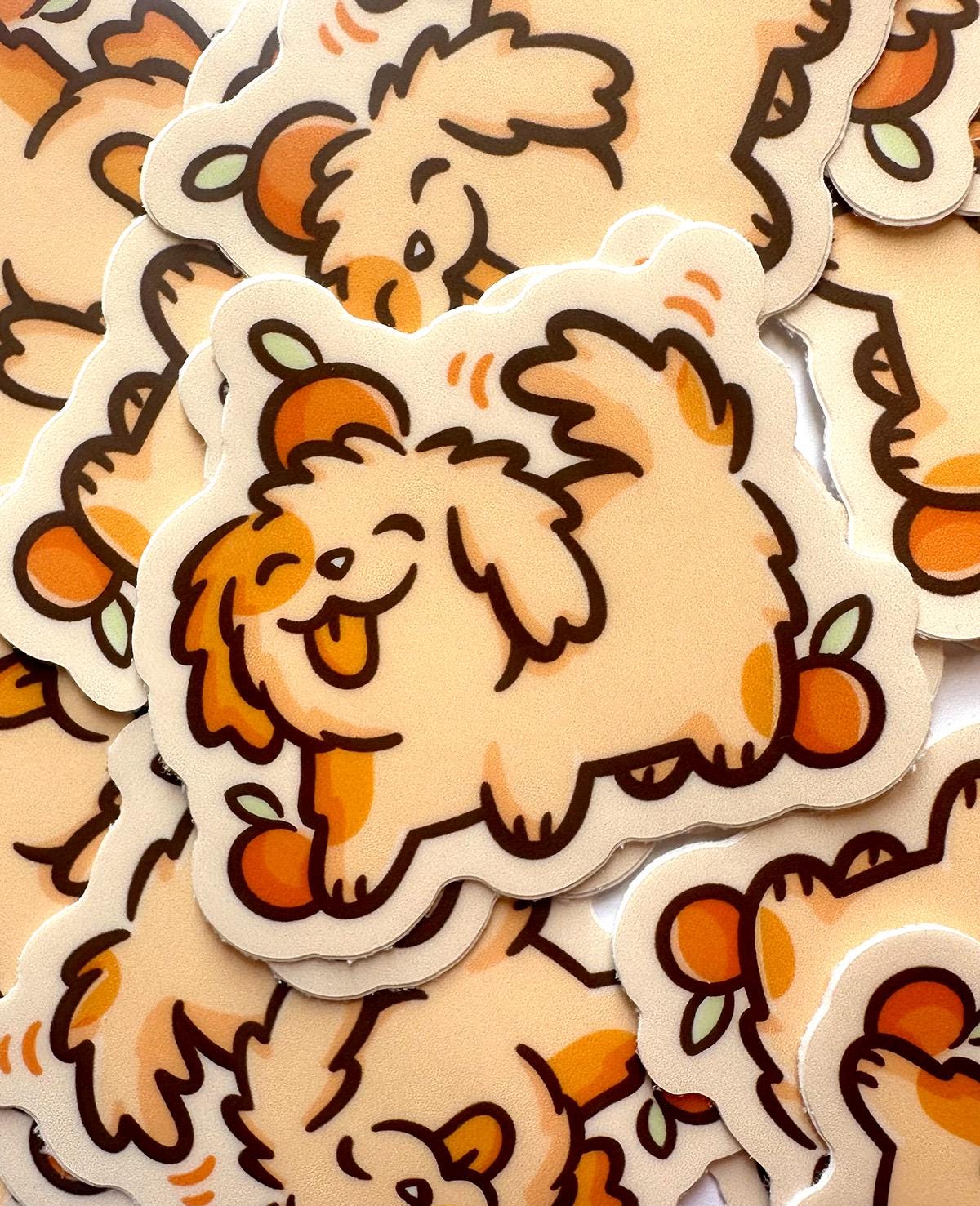 Orange Dog Mini Sticker