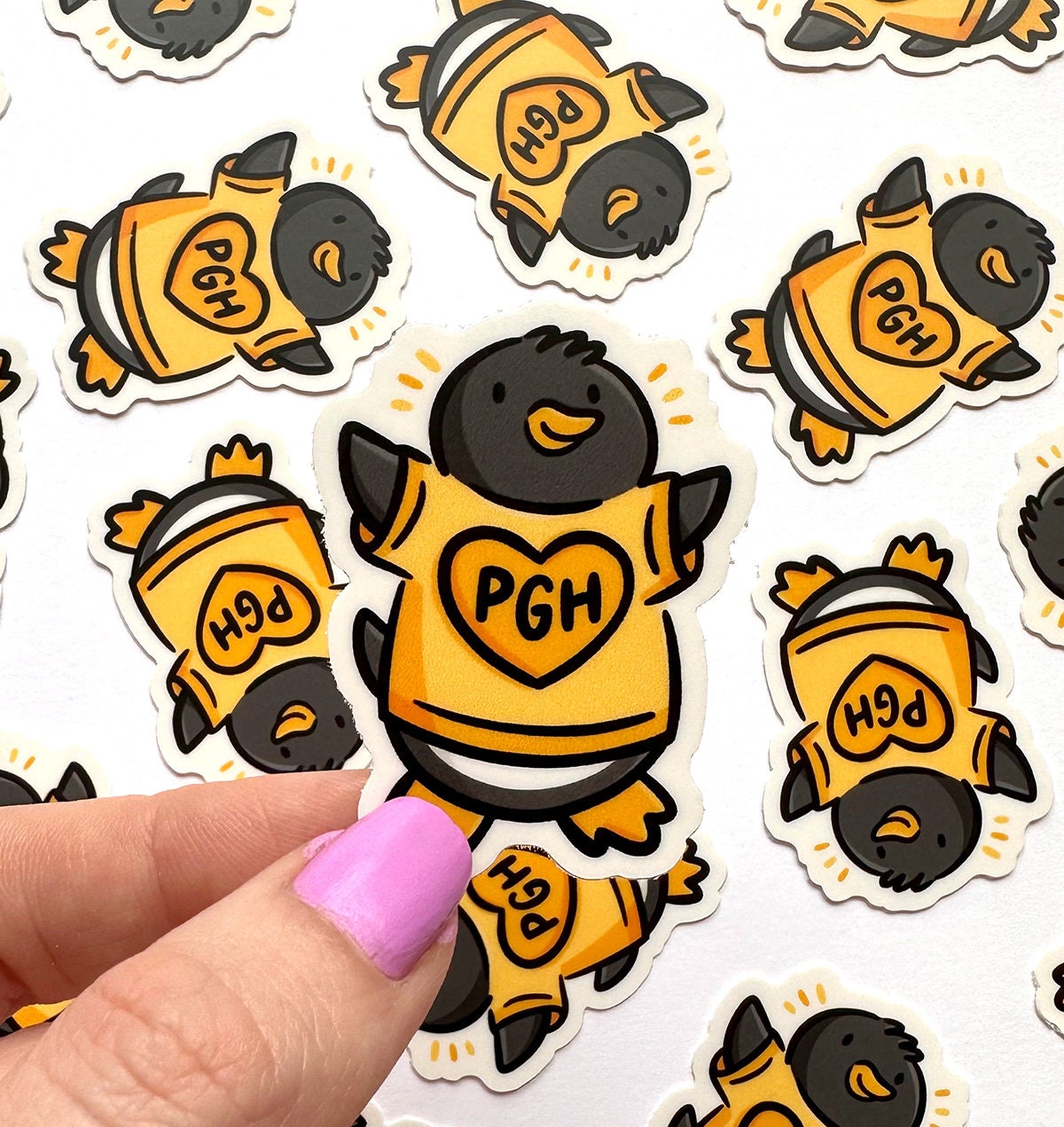 Pittsburgher Penguin Mini Sticker