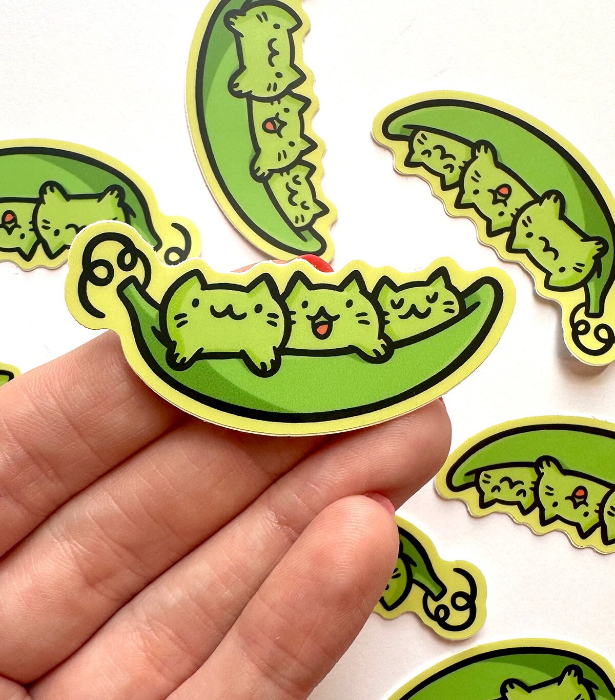 Peas Cat Mini Sticker