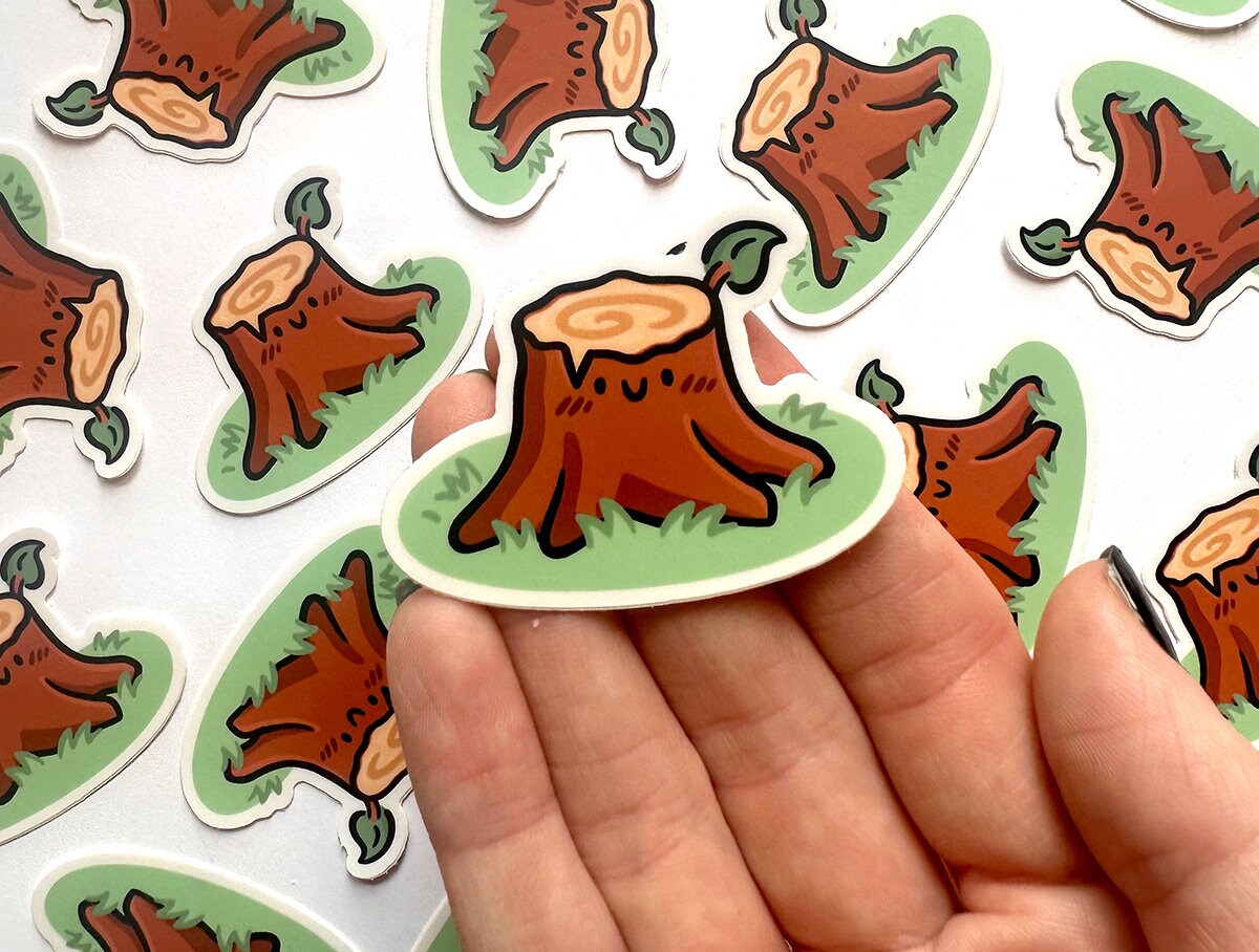 Tree Stump Mini Sticker