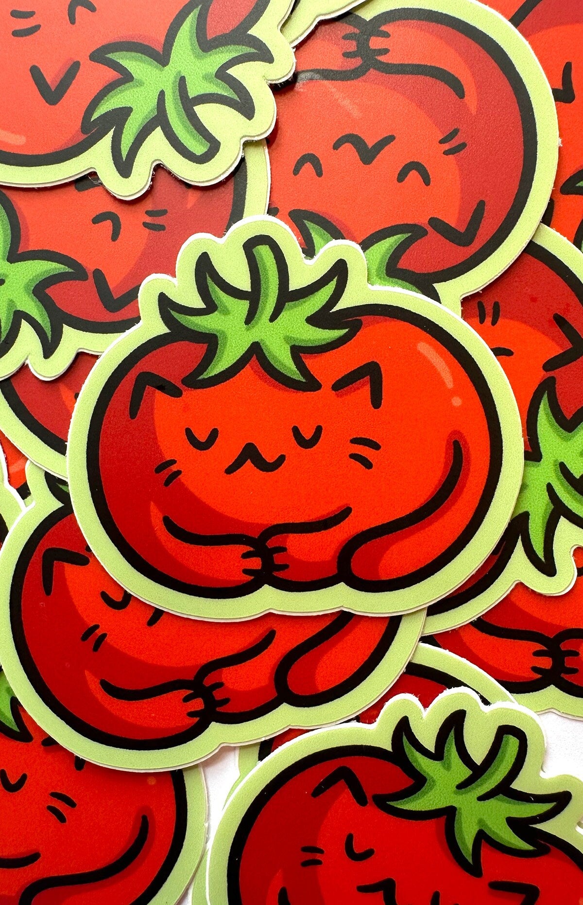 Tomato Cat Mini Sticker