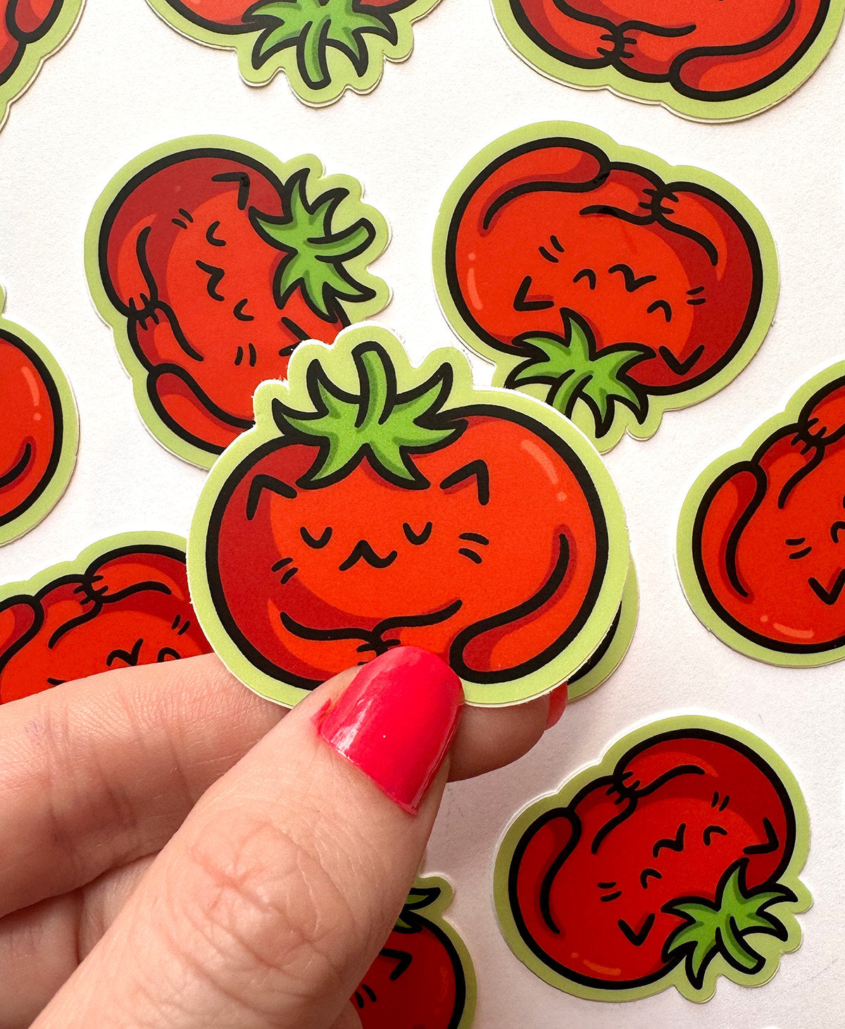 Tomato Cat Mini Sticker