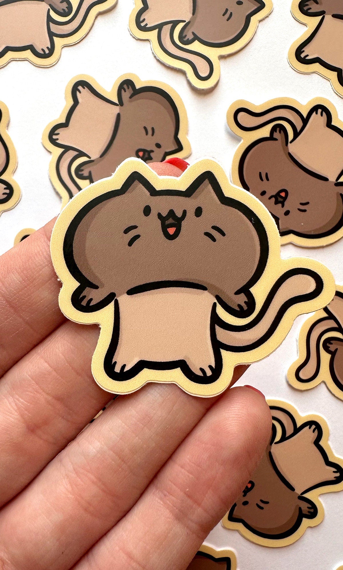 Mushroom Cat Mini Sticker