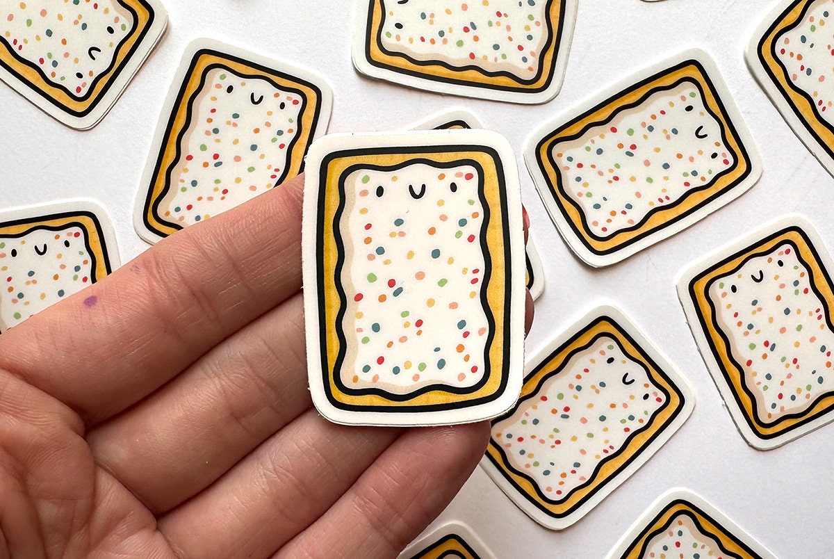 Toaster Pastry Mini Sticker (Blueberry)