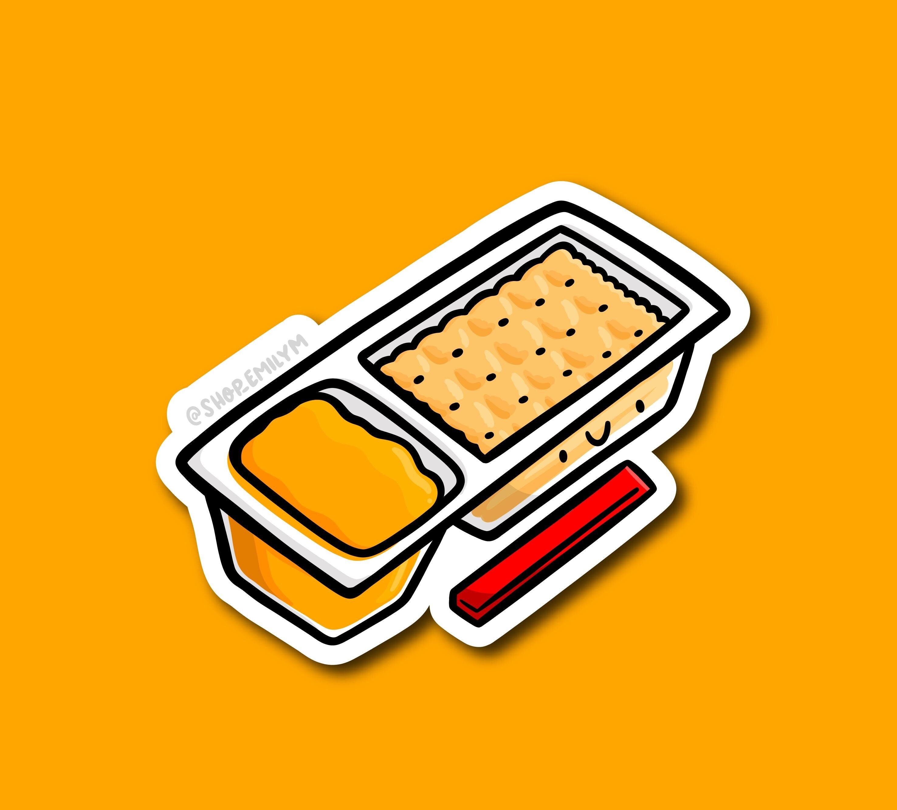 Cheesy Snack Crackers Sticker