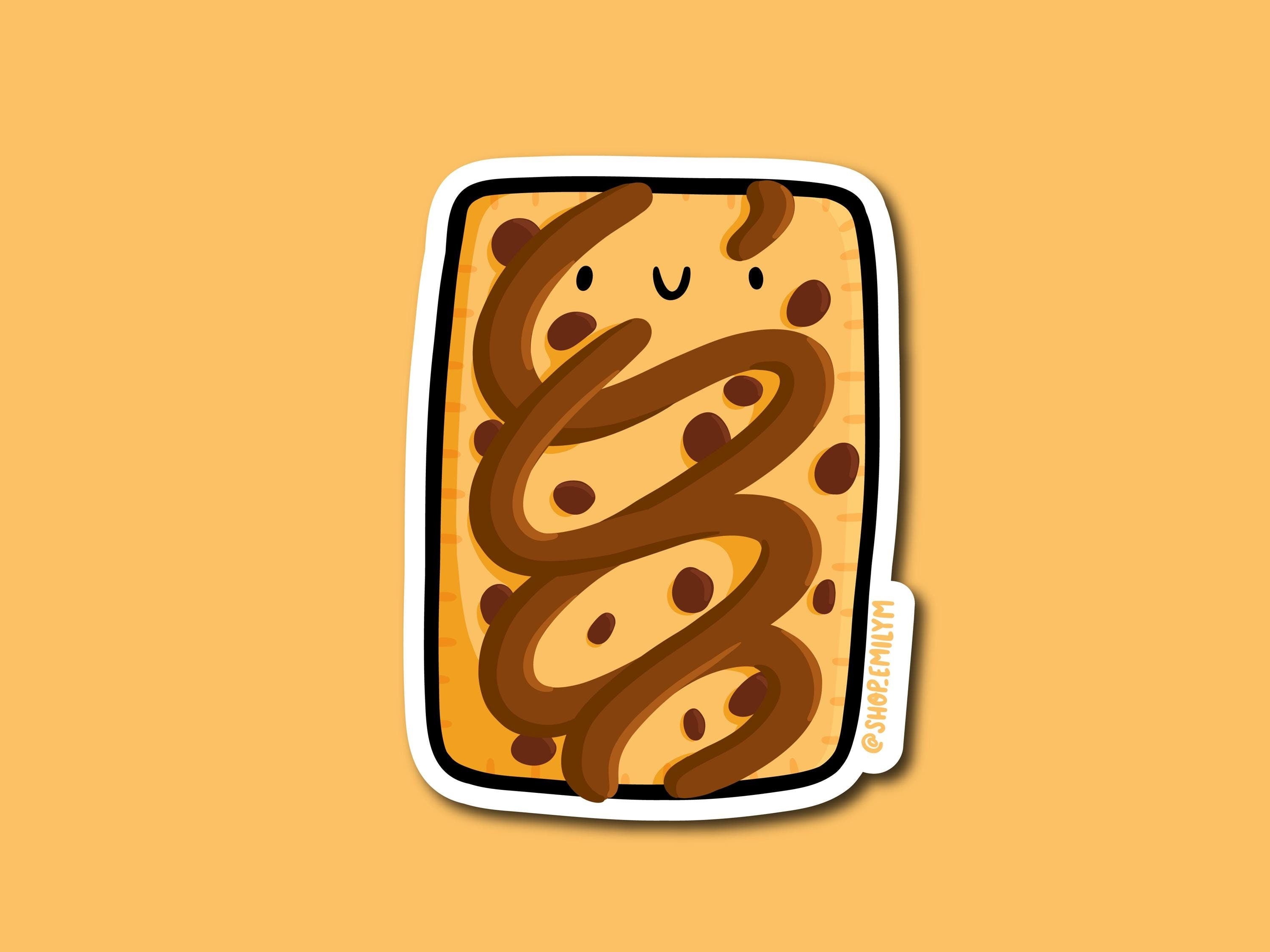 Toaster Pastry Sticker (Chocolate Chip)