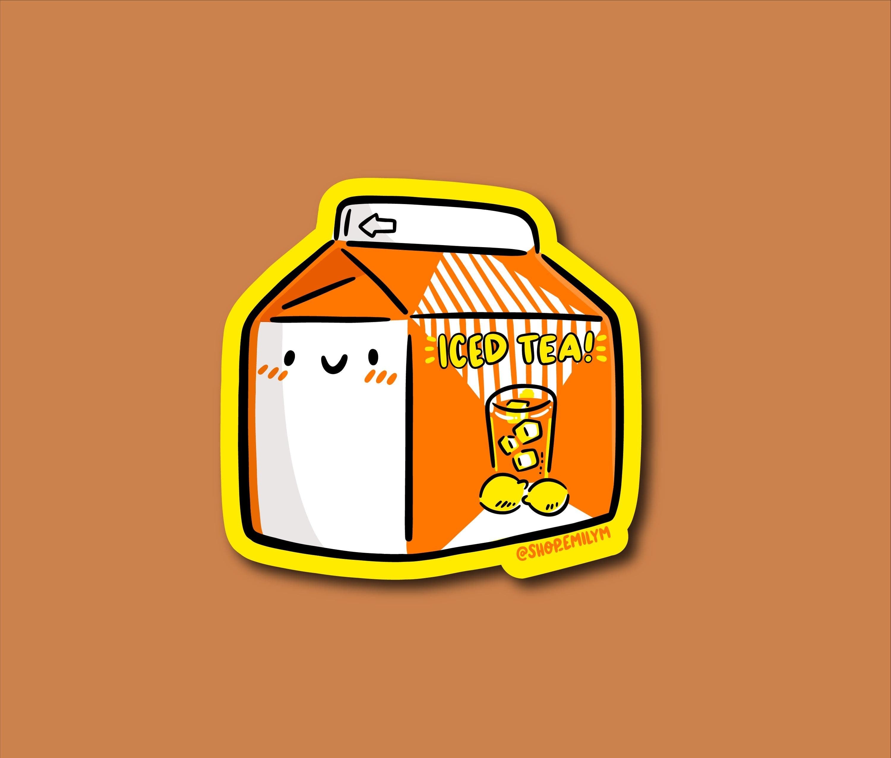 Iced Tea Carton Sticker