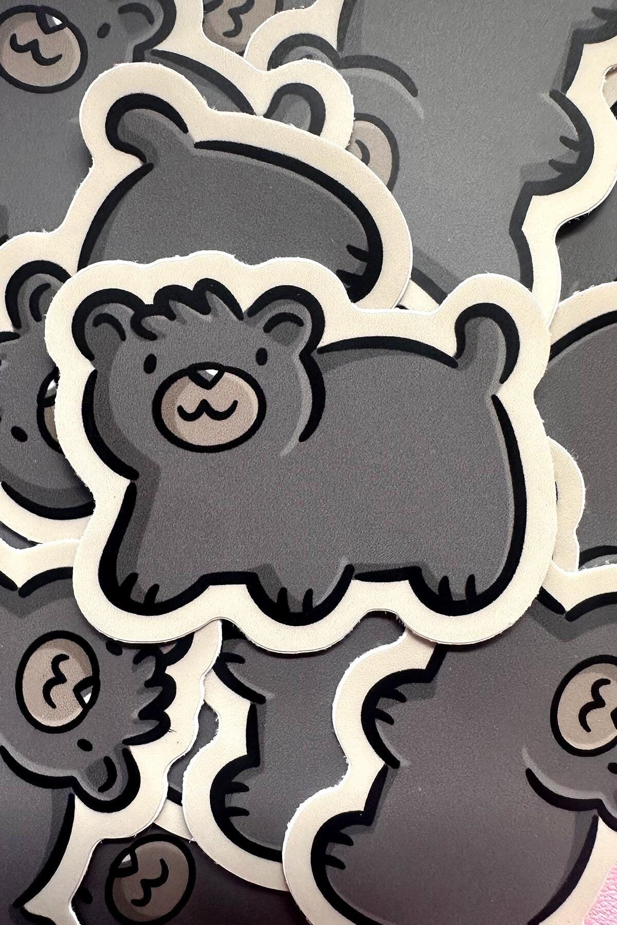 Black Bear Mini Sticker