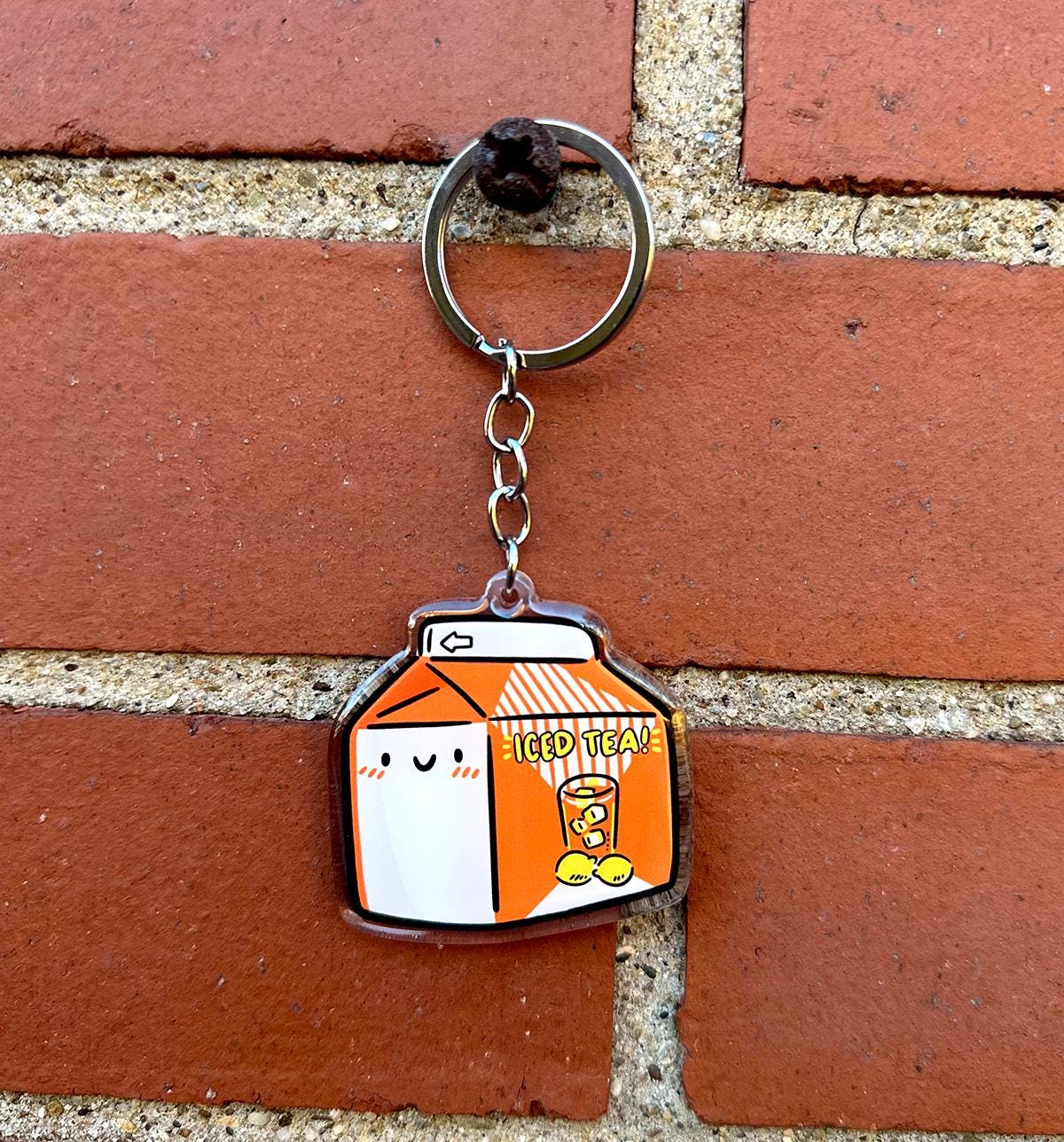 Iced Tea Carton Keychain