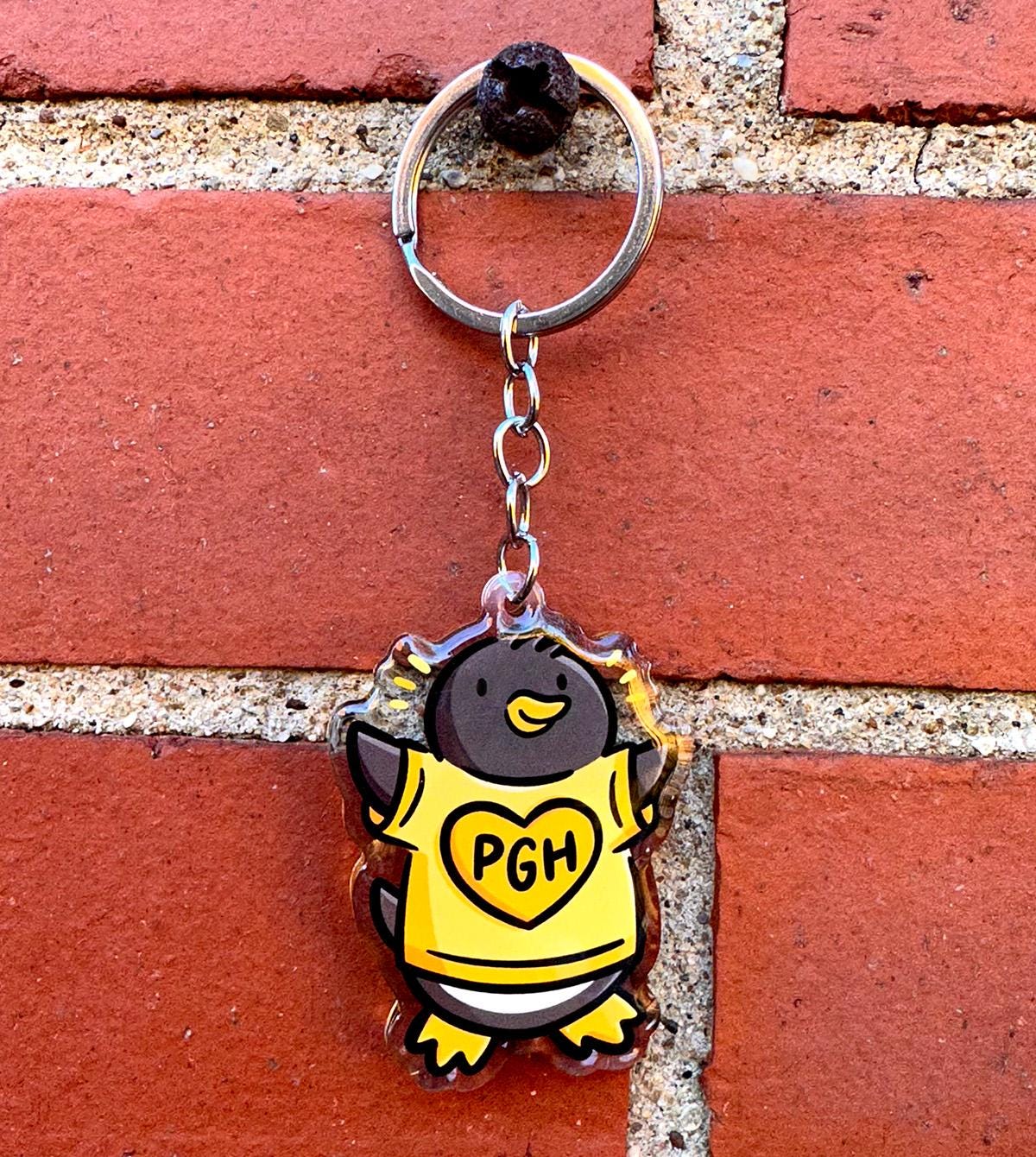 Pittsburgher Penguin Keychain