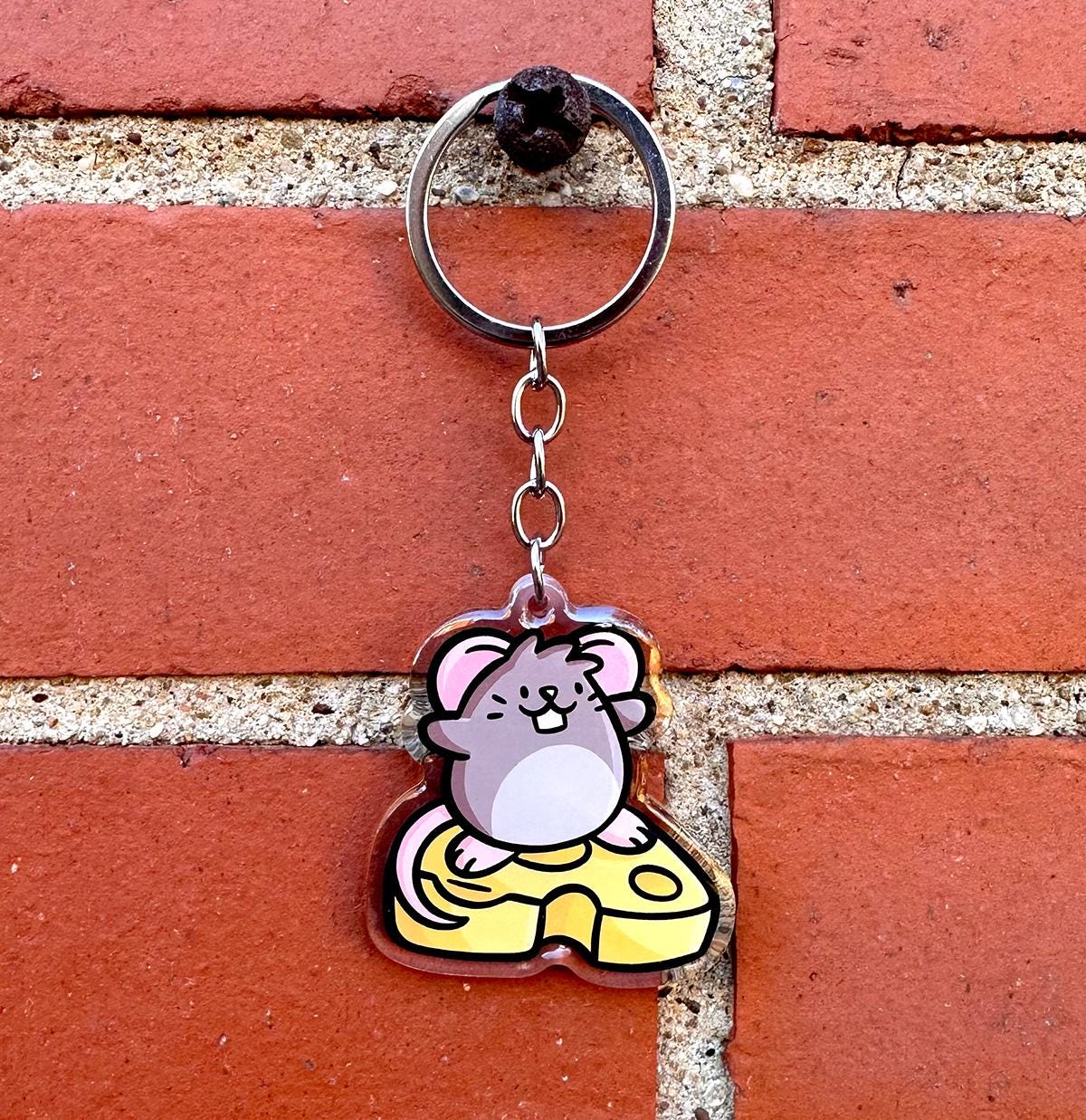 Surfing Mouse Keychain