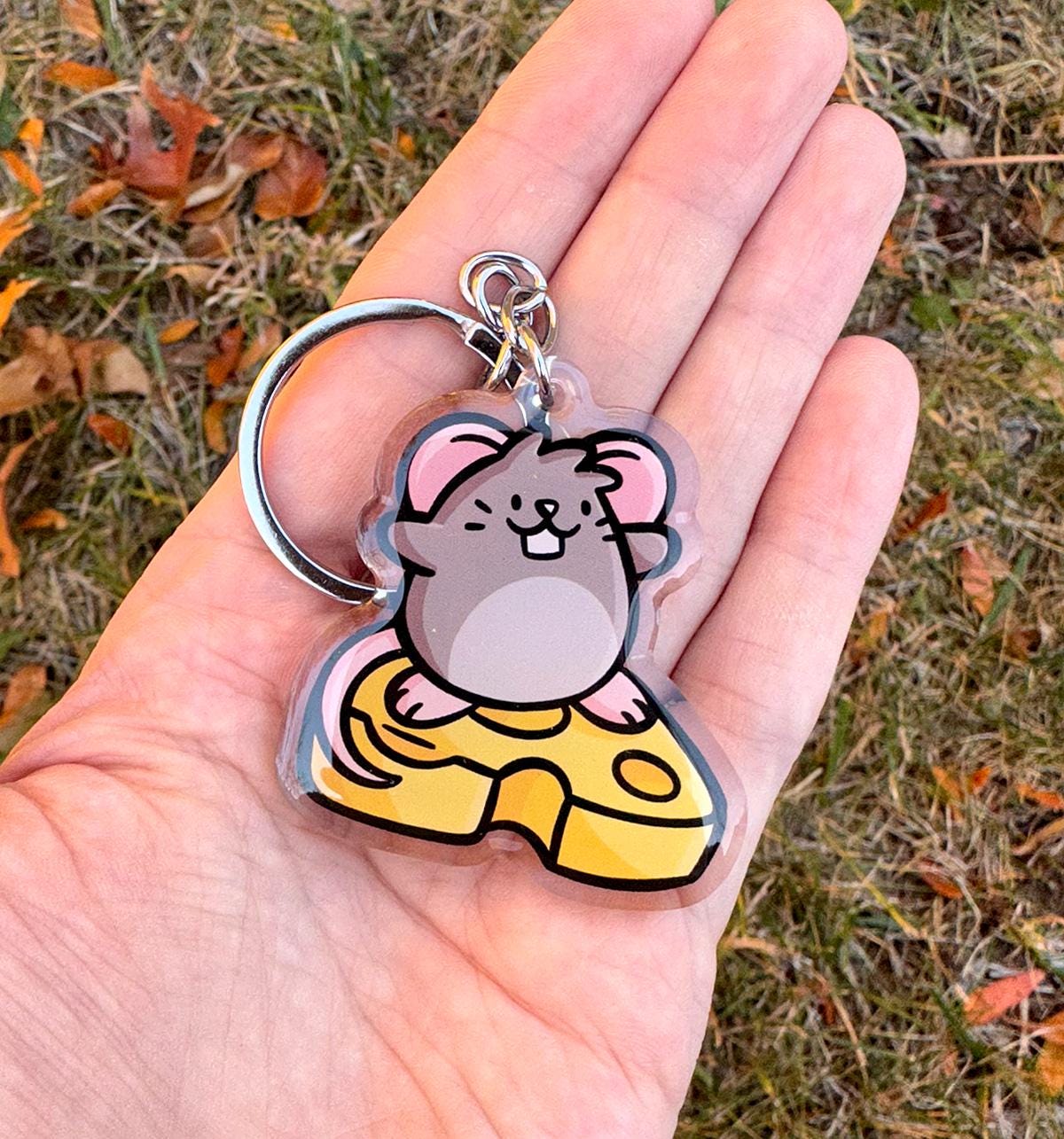 Surfing Mouse Keychain